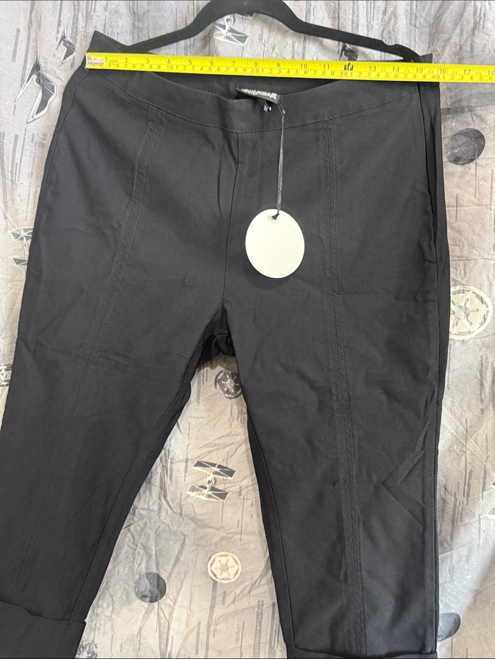 NWT SOURPUSS STRETCH BENGALINE CUFFED CAPRI PANTS SZ XXL - Picture 6 of 7